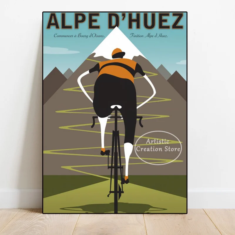 Classic Tour France Designs Bike Cycling Poster Retro Art Prints Canvas Painting Minimalist Living Room Home Decor Wall Pictures