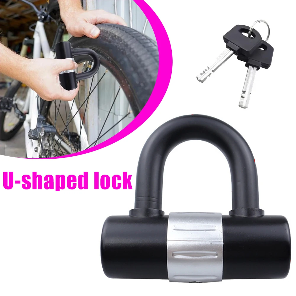

U Shaped Lock For Electric Vehicle Mountain Bike Waterproof Anti Theft C Level Lock Anti Hydraulic Shear Highway Padlock 1 Pcs
