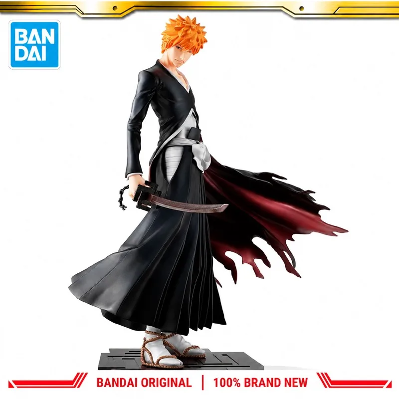 In Stock Bandai Original Megahouse Bleach Kurosaki Ichigo Action Figure Model Doll Brand New Boxed Anime Characters Toys Model