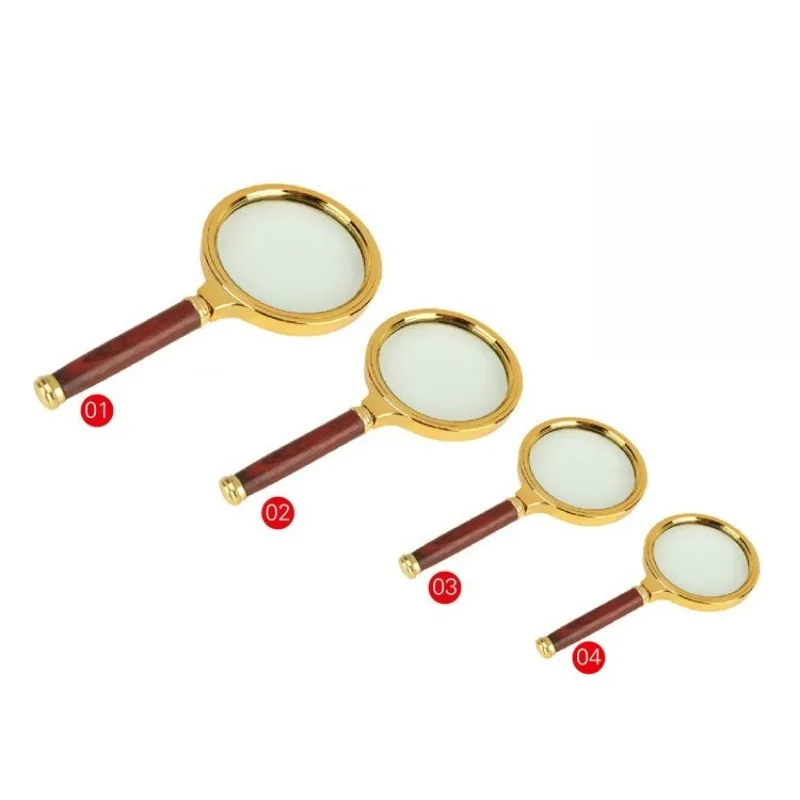 High-definition handheld magnifying glass with 10x high-concentration light ignition for children, students and the elderly