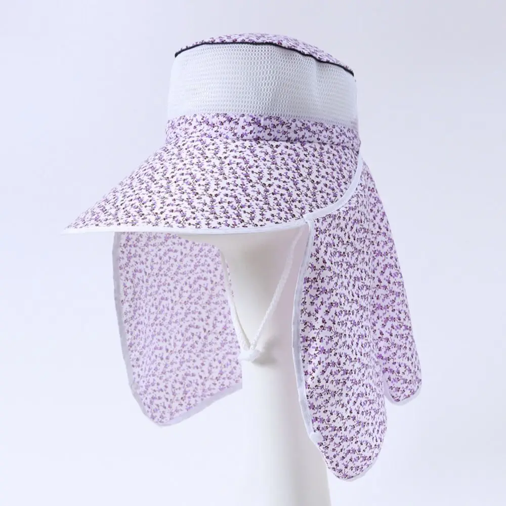 Face And Neck Protect Sun Hat Summer Ear Flap Wide Brim Sunscreen cap UV Protection Lace Women Hats Fishing Hunting Hiking