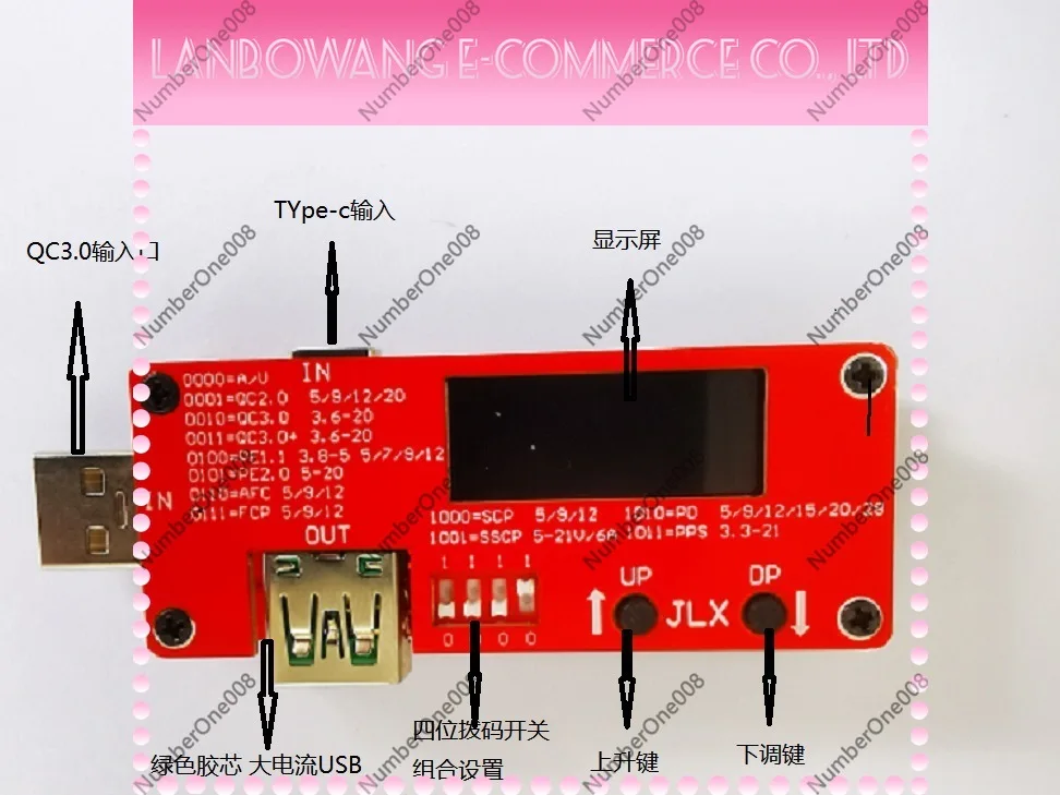 QC3.0 PD3.0 PD3.1 PPS Fast Charge Trigger Voltage Detector Tester