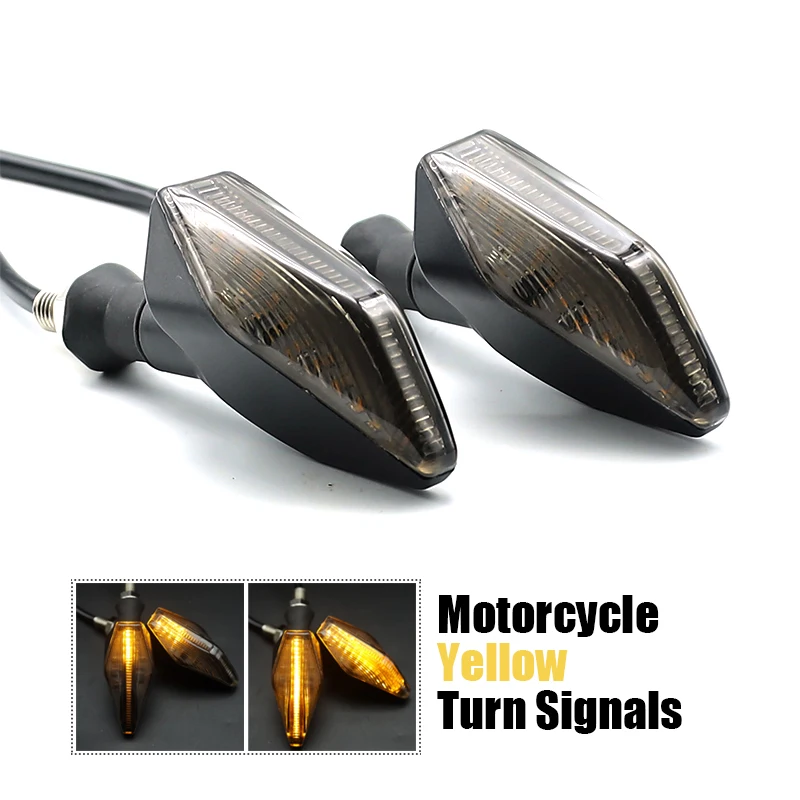 

Universal Motorcycle LED Turn Signal Light 12V ABS Flasher Lights Indicators for Yamaha YZF R1 R3 R6 MT03 MT07 MT09 Tracer 900