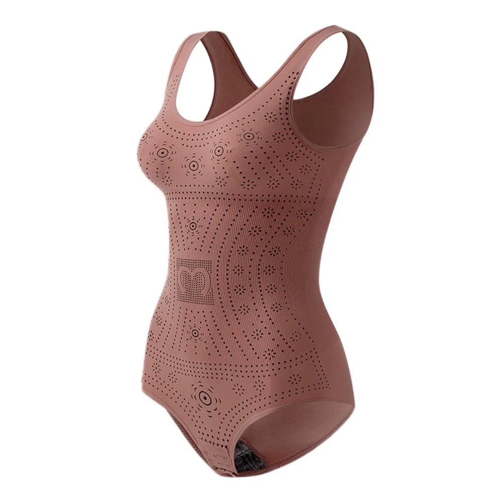 

Elastic Plus Size Slimming Bodysuit Shaper Thin Tummy Control Postpartum Shapewear Lingerie Seamless Body Shaping Jumpsuits Gym