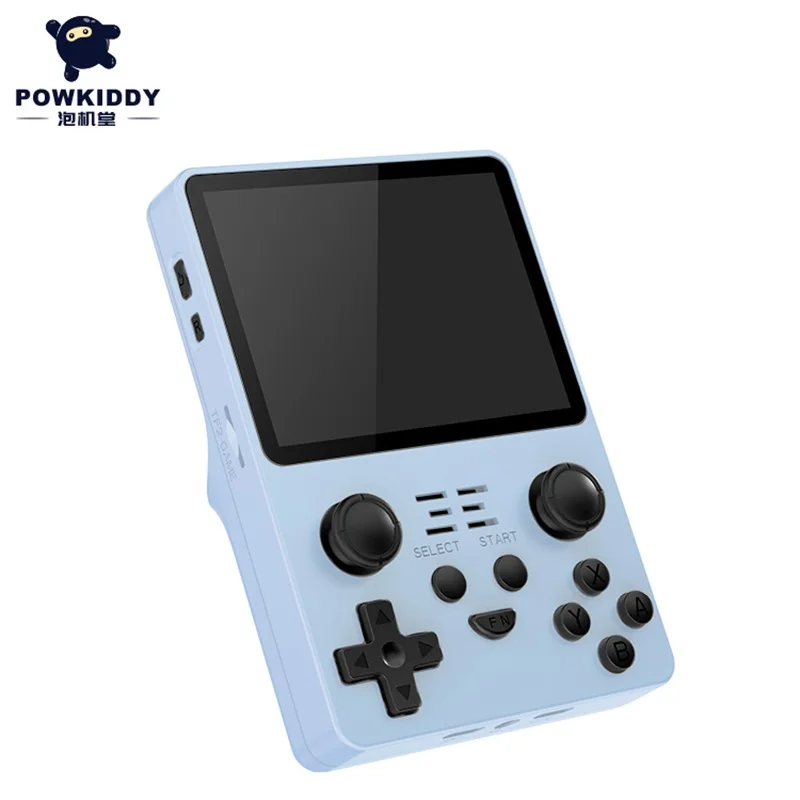 وحدة تحكم ألعاب محمولة باليد POWKIDDY RGB20S ريترو، شريحة RK3326، شاشة 3.5 بوصة 4:3 IPS، هدية مثالية للأطفال والألعاب الرجعية