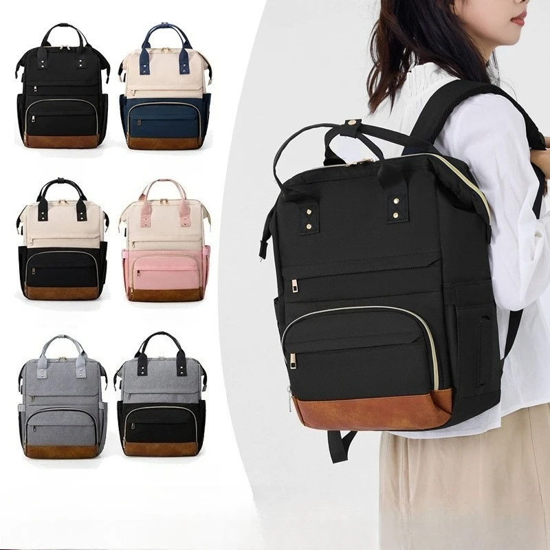 Mommy Diaper Bags Baby Stroller Hanging Bag Mother Large Capacity Nappy Backpacks with Changing Mat Convenient Baby Nursing Bags