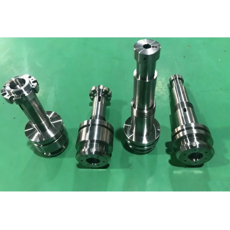 High Precision Brass Stepped Threaded Grooved Shaft Keyway Shafts Custom Machining Services