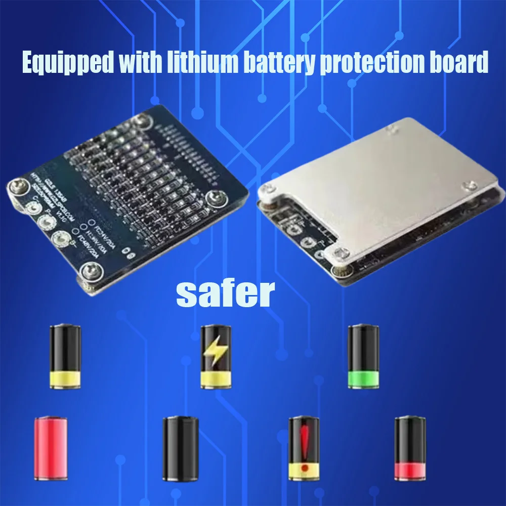 الأصلي الجديد خلية البطارية بطارية ليثيوم لوح حماية أكثر أمانا 48 فولت 30000 مللي أمبير 13S6P دراجة تخزين الطاقة عالي الأداء #5