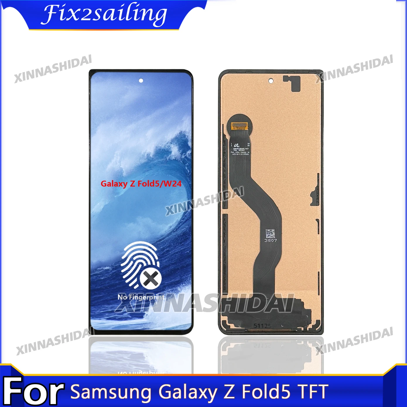 AAA+ TFT For Samsung Galaxy Z Fold 5 LCD Display Touch Screen No Frame Digitizer Assembly Replacement Parts
