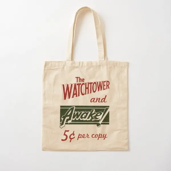 Watchtower Awake Vintage Messenger Ba  Canvas Bag Grocery Reusable Unisex Handbag Women Printed Travel Shoulder Bag Foldable