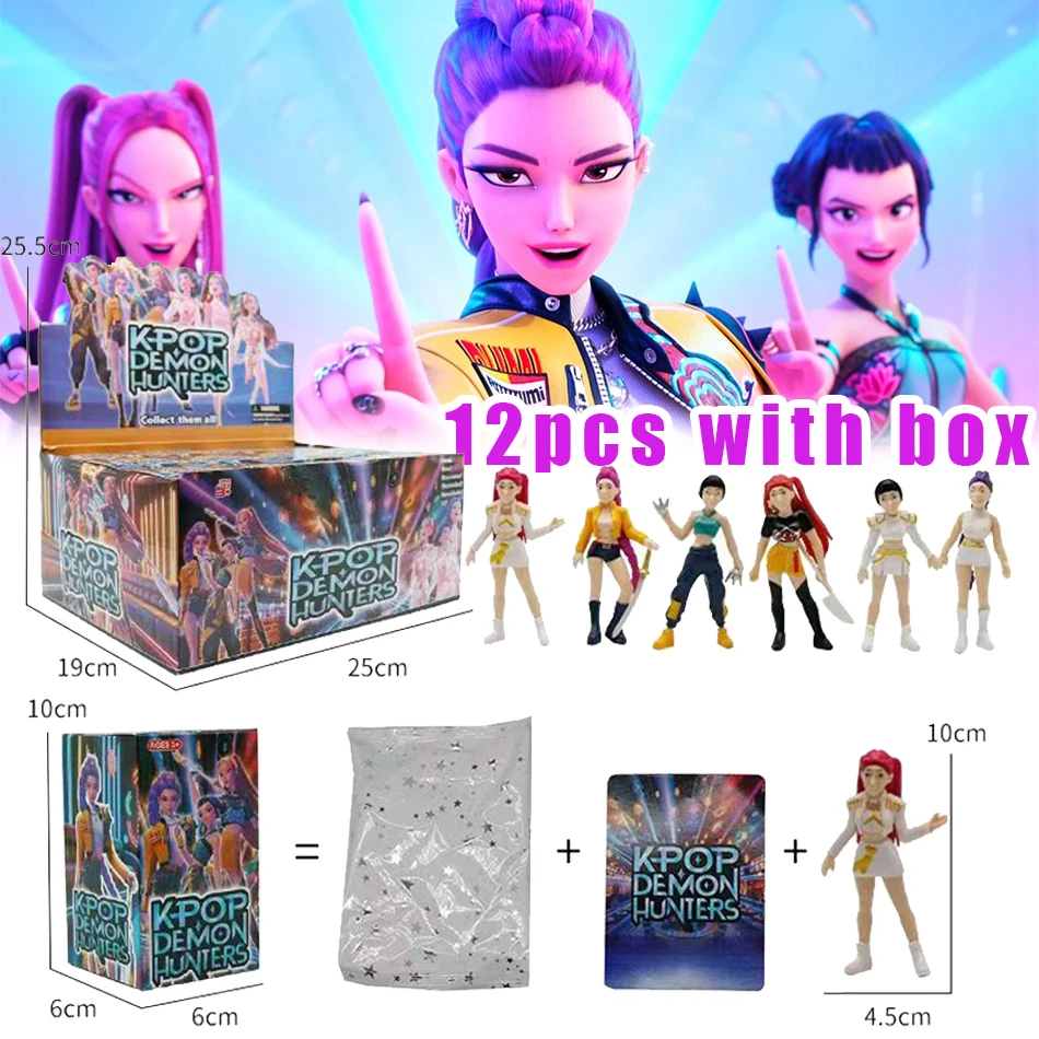 Anime Kpop Demon Hunt caja ciega serie figura tigre estatuilla juguete decoración de escritorio estatuas ornamento Halloween Navidad regalo para niños