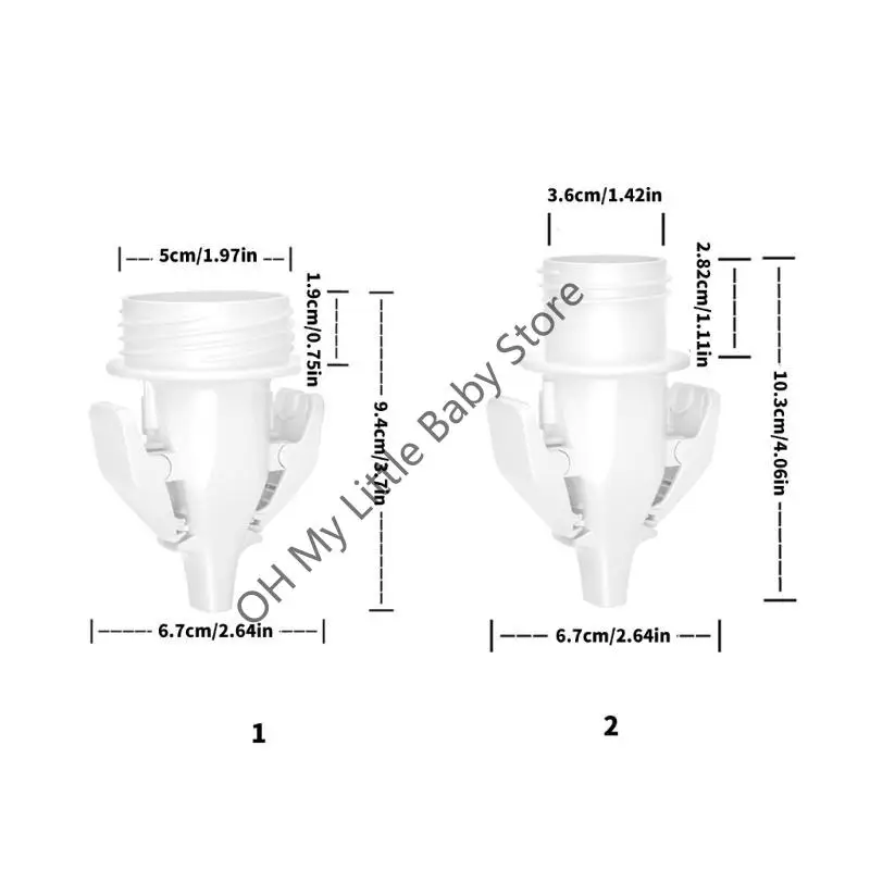 محول تخزين حليب الأم M76C، محول توصيل سهل، محول عالمي للأطياف #6