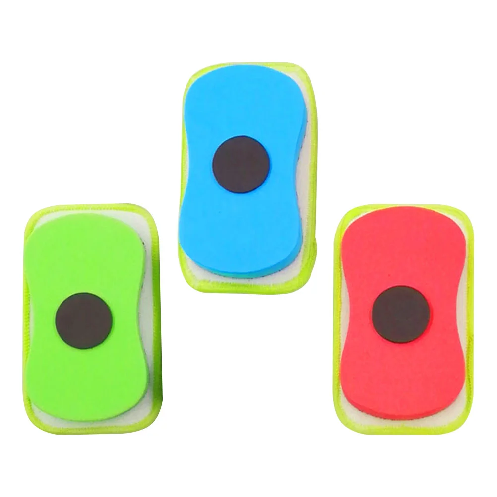3 Pcs Whiteboard Eraser Magnetic Washable Erasers Detachable 1300X750X250CM Wiper Cleaner Dry Child Office