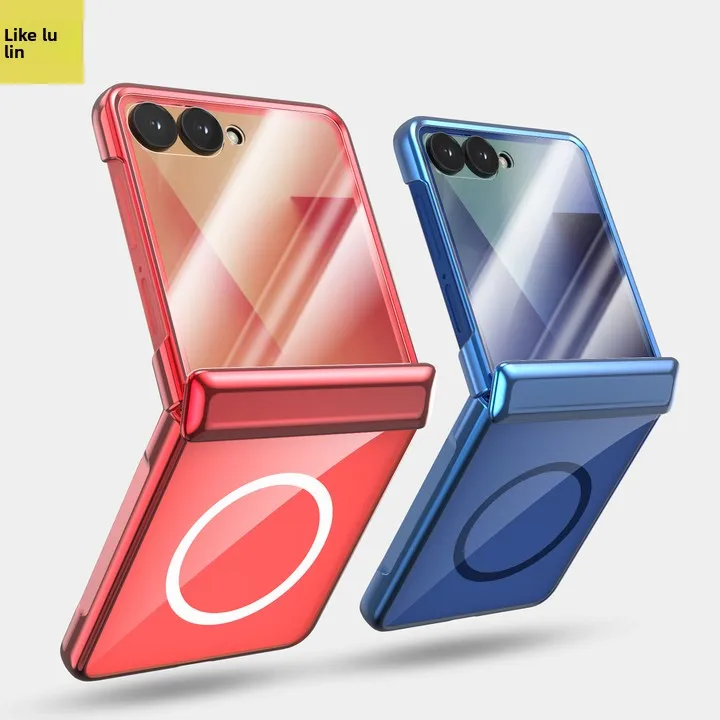 

Для Samsung ZFlip7 чехол Galaxy Flip7 складной экран прозрачный магнитный полная защита от падения новый