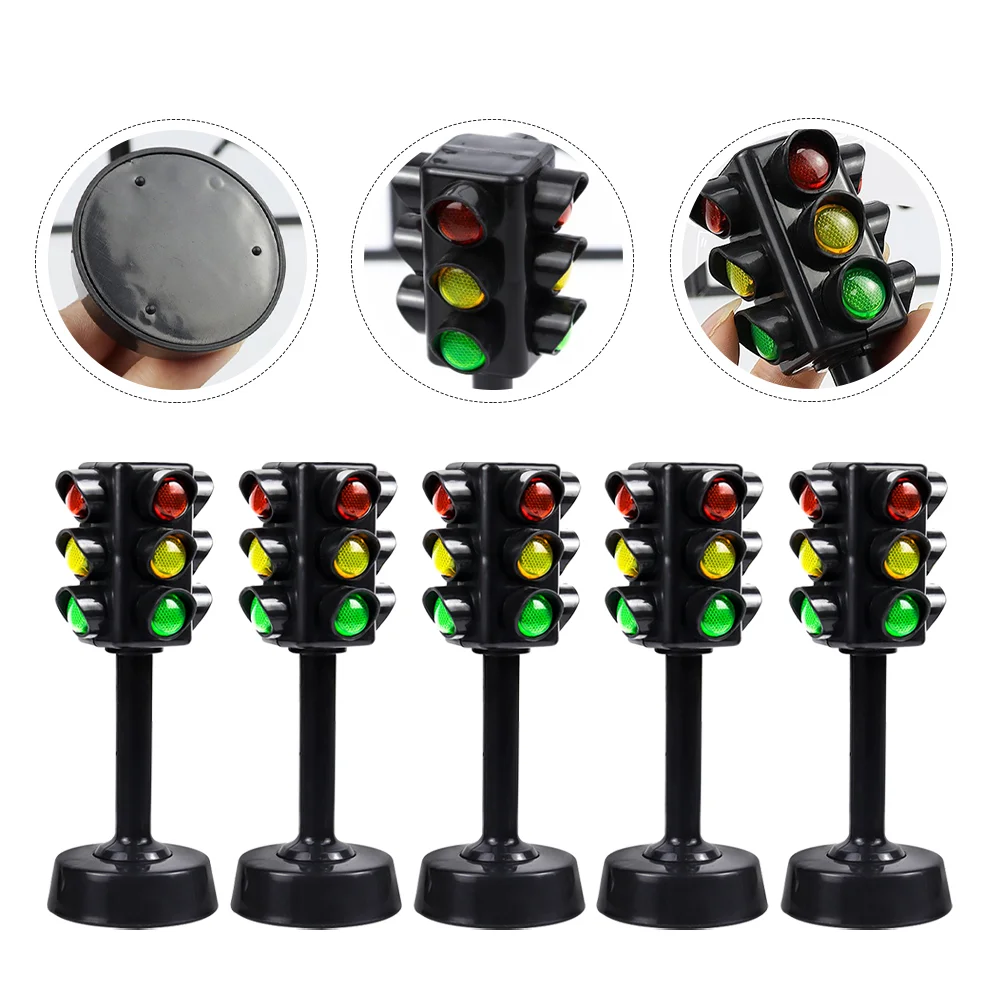 

12 Pcs Early Childhood Education Toys Kids Traffic Signs Light Lamp Model Educational Puzzle