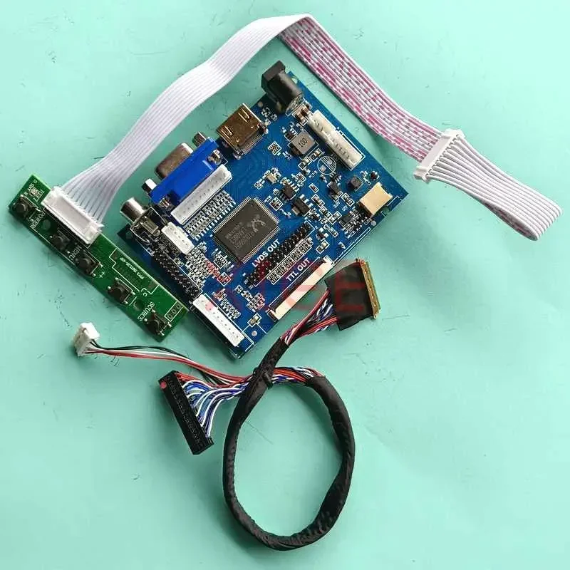 

Плата драйвера контроллера для Φ HDMI-совместимый с LVDS 40Pin LTN156AT15-C01 1366x768 AV VGA 15,6 "комплект для самостоятельной сборки