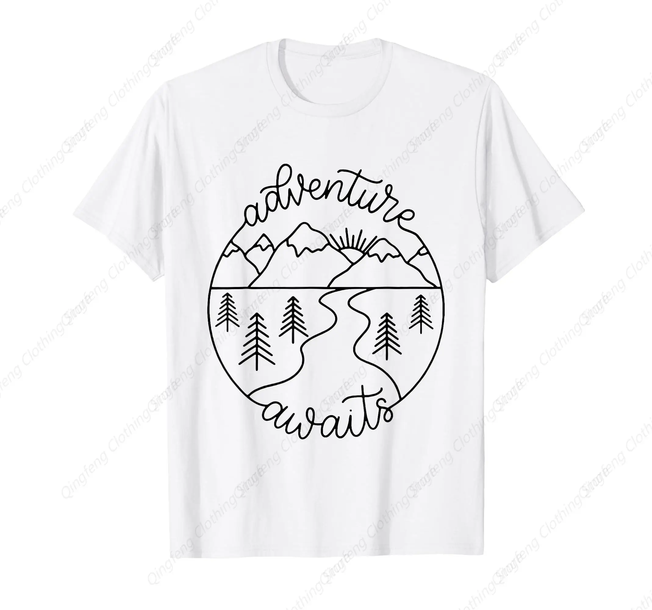 

Happy Camper Adventure Awaits Summer Vacation Gift For Women T-Shirt