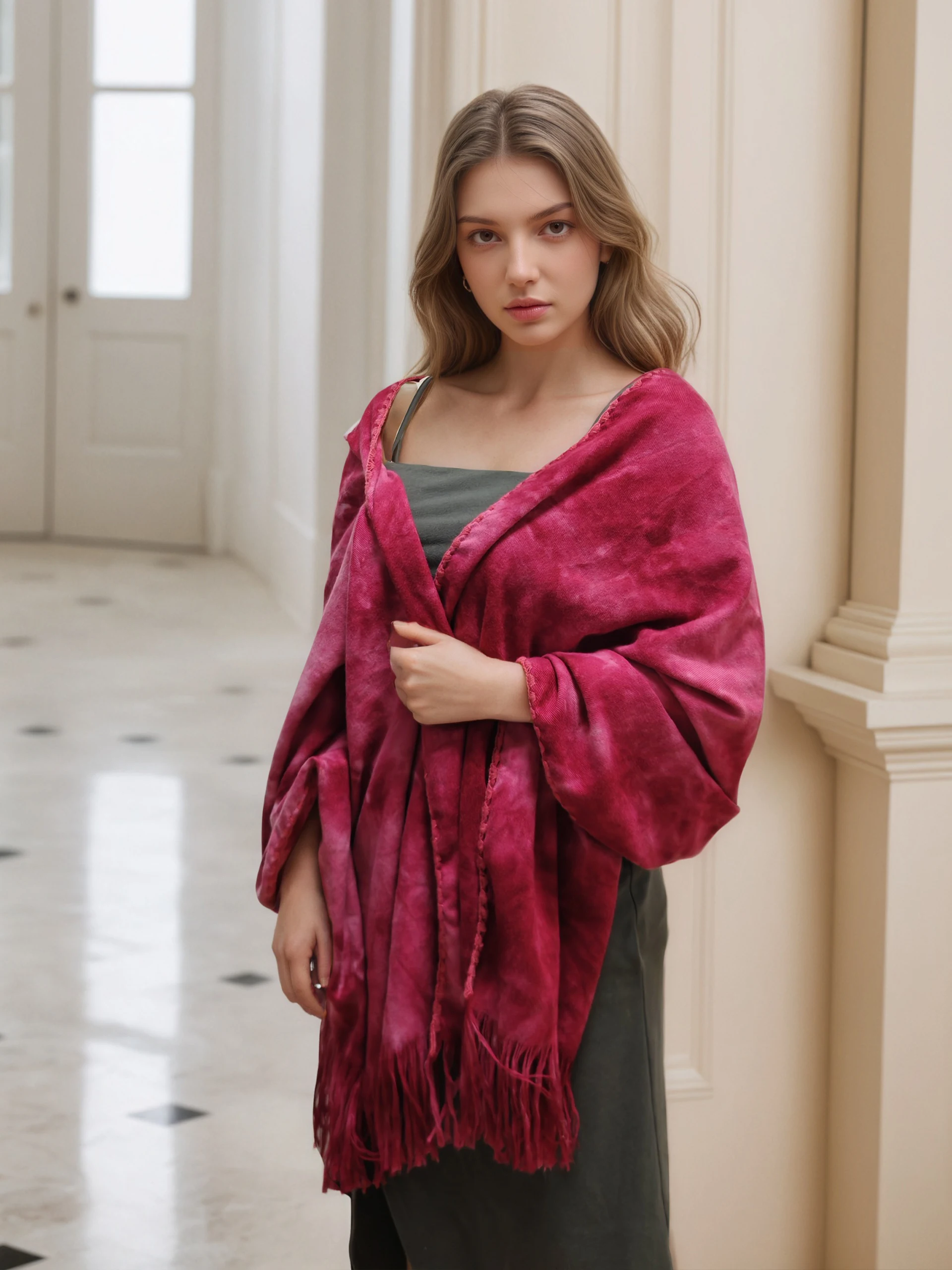 

Женский шарф с кисточками в этническом стиле ручной работы ярких цветов, подходит для подарков, универсальный дизайн