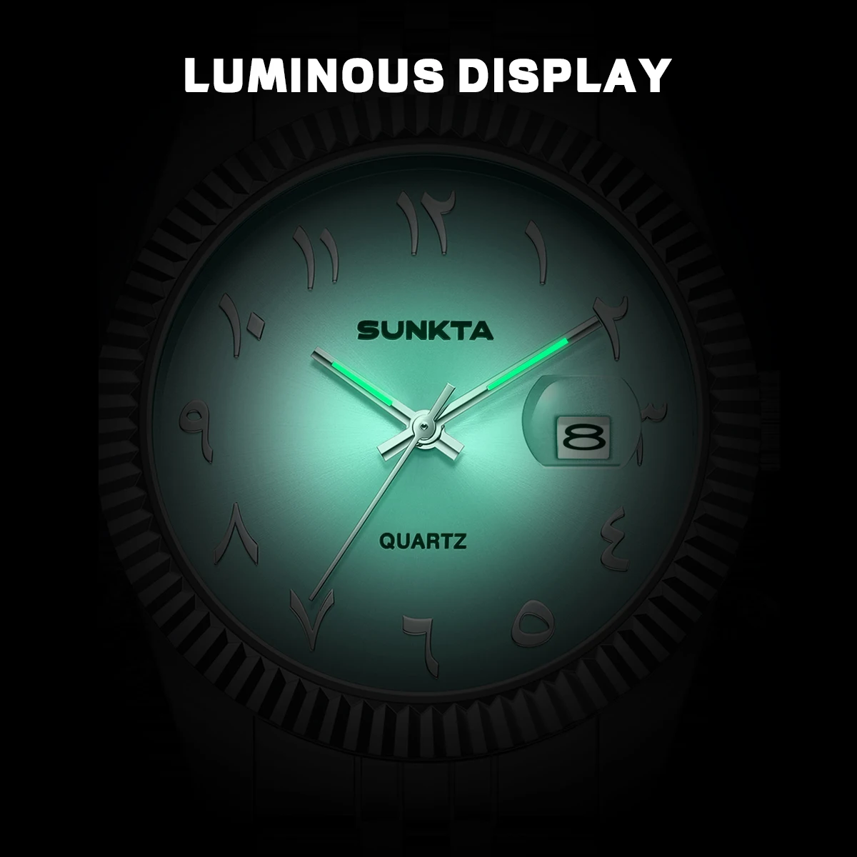 SUNKTA 2026 ساعة نسائية موضة الأعمال ساعة ذهبية أنيقة كوارتز مضيئة مقاوم للماء التقويم ساعة كلاسيكية للنساء relogio