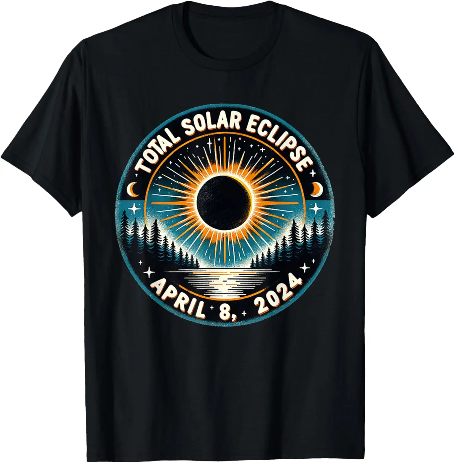 

Solar Eclipse Shirt Astronomy Vintage 2024 Solar Eclipse T-Shirt