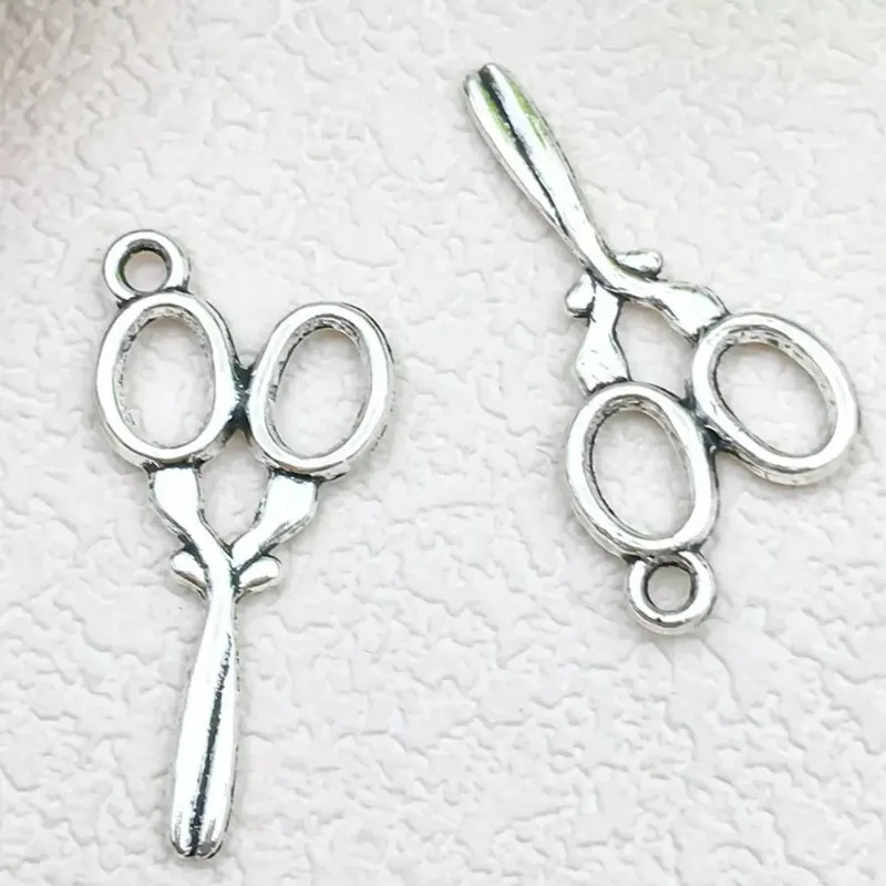 270 Stück antiksilberfarbene Scheren-Anhänger, 30 x 14 mm, DIY-Halsketten, Ohrringe, Schmuckherstellung # 4275 – Detail 2