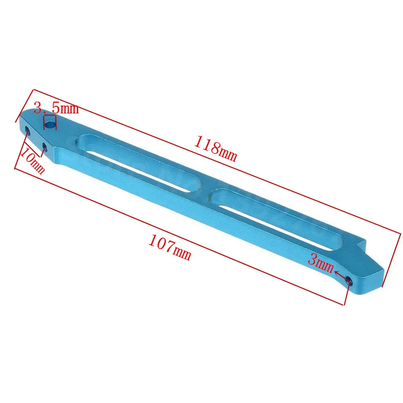 HSP 860013   ( 760013 ) 60032 Części do modeli samochodów 1/8 RC Aluminiowa przednia klamra Niebieskie samochody zdalnie sterowane CNC