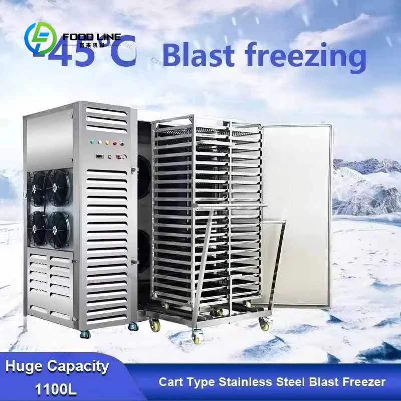 Customized Food Processing Flash Quick Freezing Equipment Blast Chiller Freezer Machine for Selling