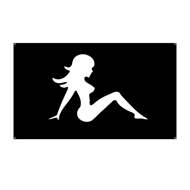 The Lady 3x5ft Poly Flag - Novelty - Funny - Mud Flap Girl