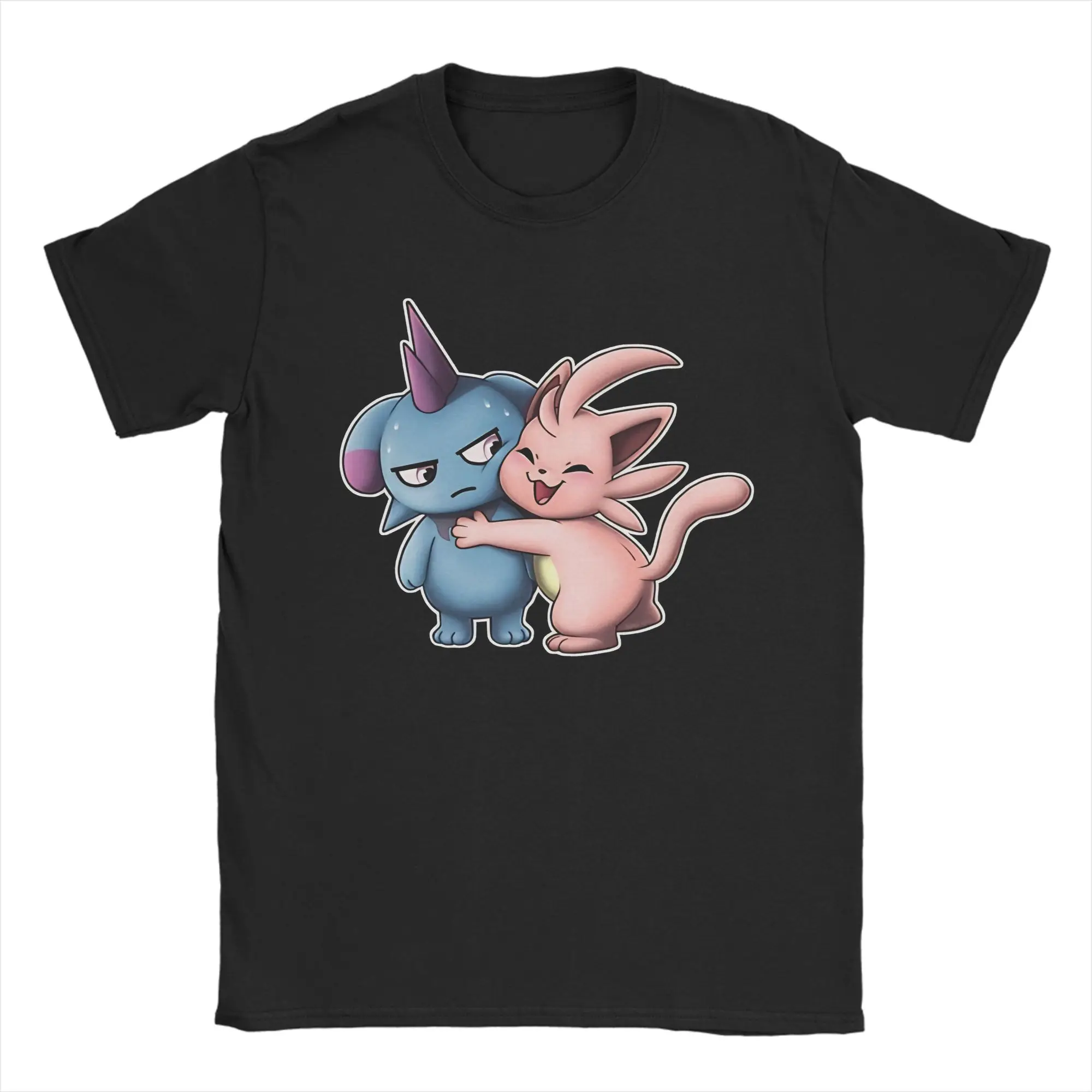 Cattiva & Depressos T-Shirts for Men Women  Vintage Pure Cotton Tees Crewneck Short Sleeve T Shirt Summer Clothes