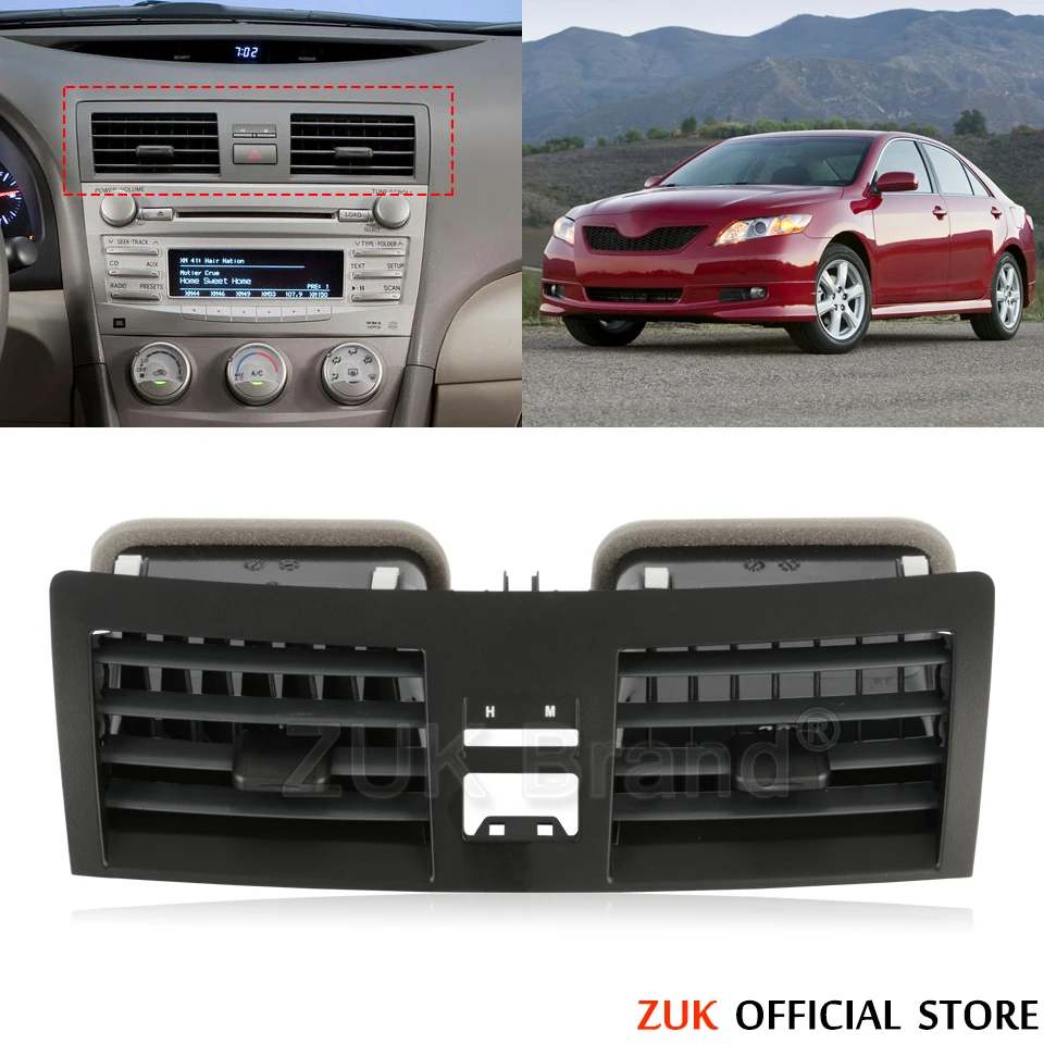 ZUK Car Dashboard AC Air Conditioning Vent Central Outlet Panel Grille Cover For Toyota CAMRY 2007-2013 ACV40 GSV40 US Version