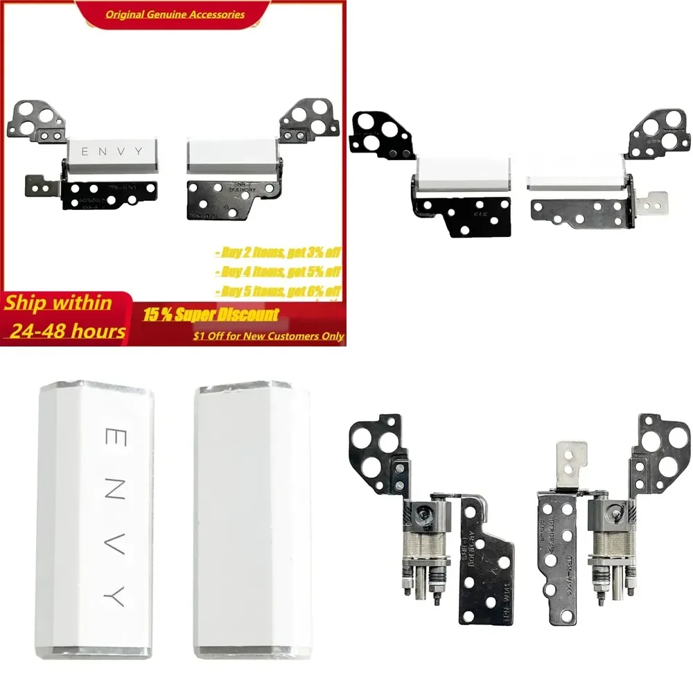 Para HP ENVY X360 13-AR TPN-W141, bisagra de pantalla blanca, cubierta de bisagra de pantalla, reemplazo de bisagra de portátil, reparación