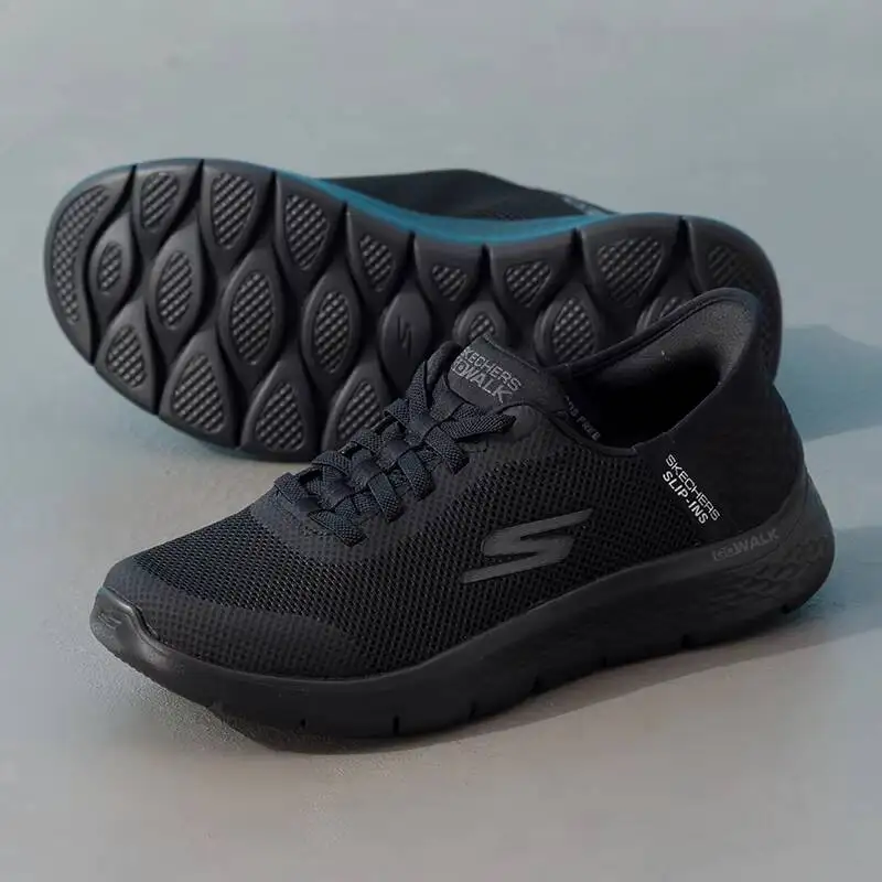 Skechers Men's Sports Shoes Fitness Training, Walking Exercise One-Step-On Comfortable Wear-Resistant Casual Shoes 216324WW-BBK
