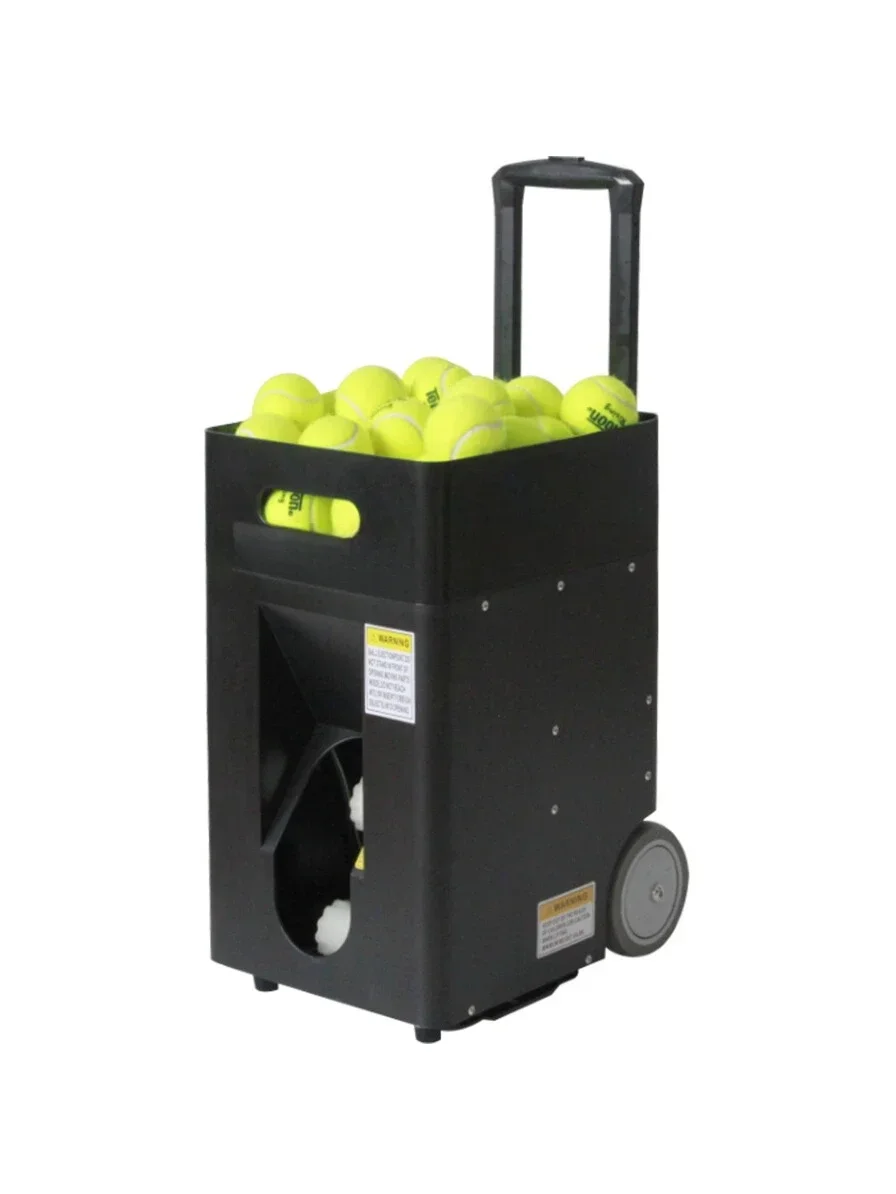 Mobile version of tennis automatic feeding serve machine trainer