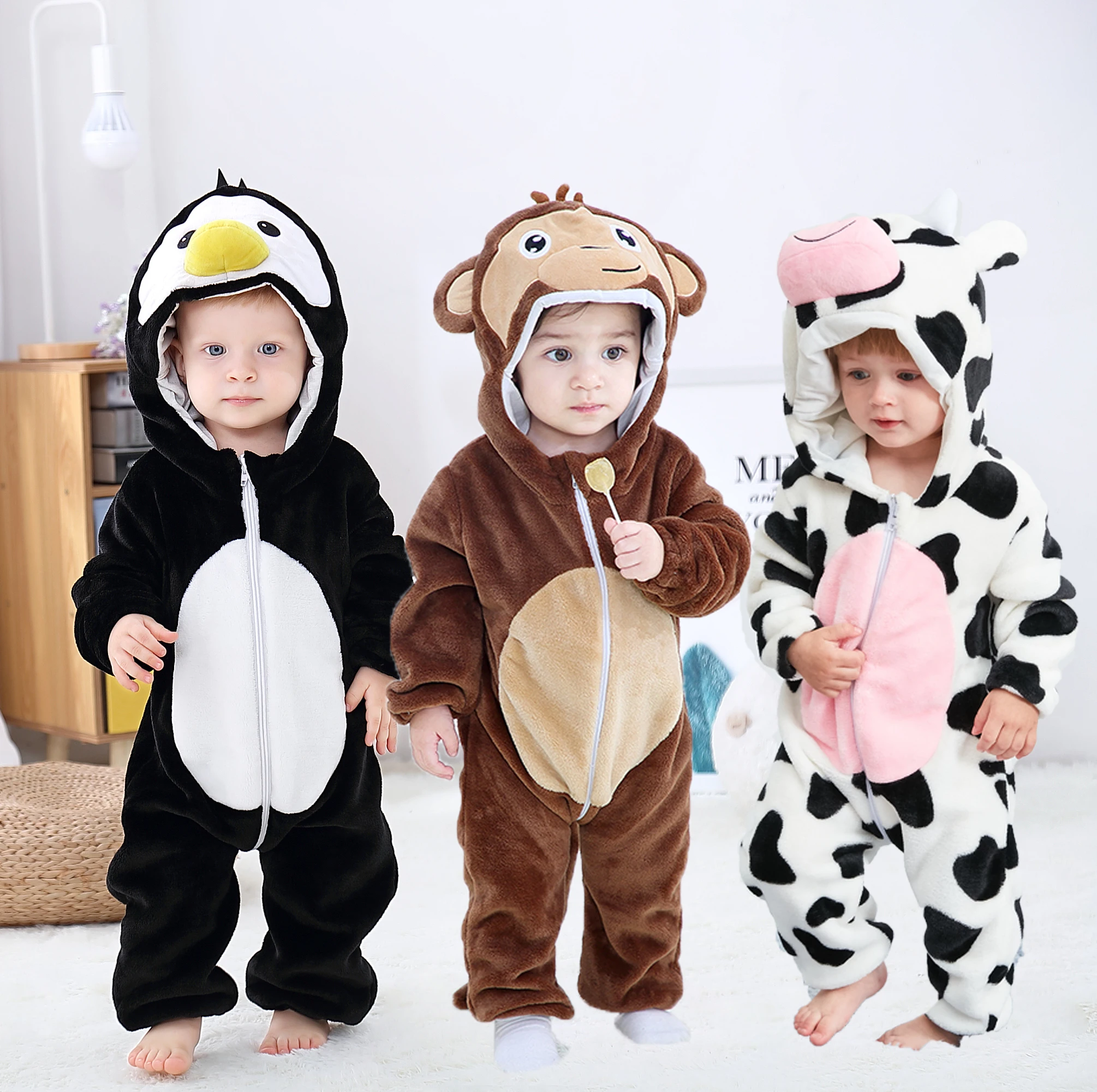 3M to 4 Years Christmas Xmas Holiday Halloween Costume Infant Baby Girls Lion Dinosaur Rompers Cosplay Toddlers Pajamas Clothes