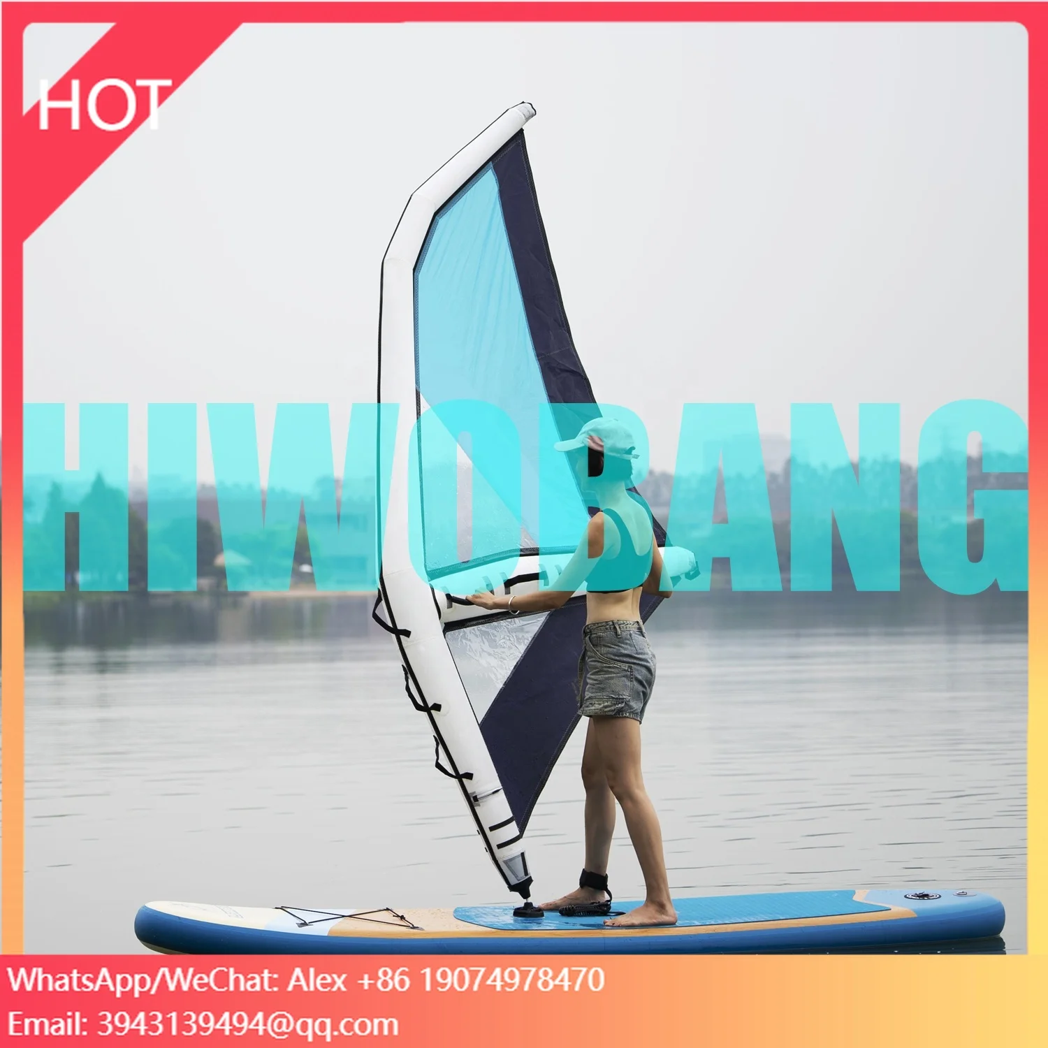 

China Wholesale Windsurf Inflatable Stand Up Sup Paddle Board With Sail Kitesurf Wakeboard
