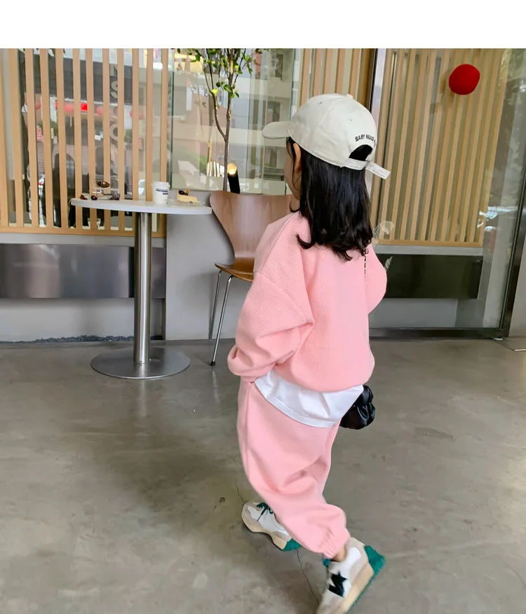 2026 Frühling Kinderkleidung Rundhals-Langarm-Pullover für Jungen und Mädchen Trendige Baby-Mode Kinderbekleidung 2-teilig – Detail 17