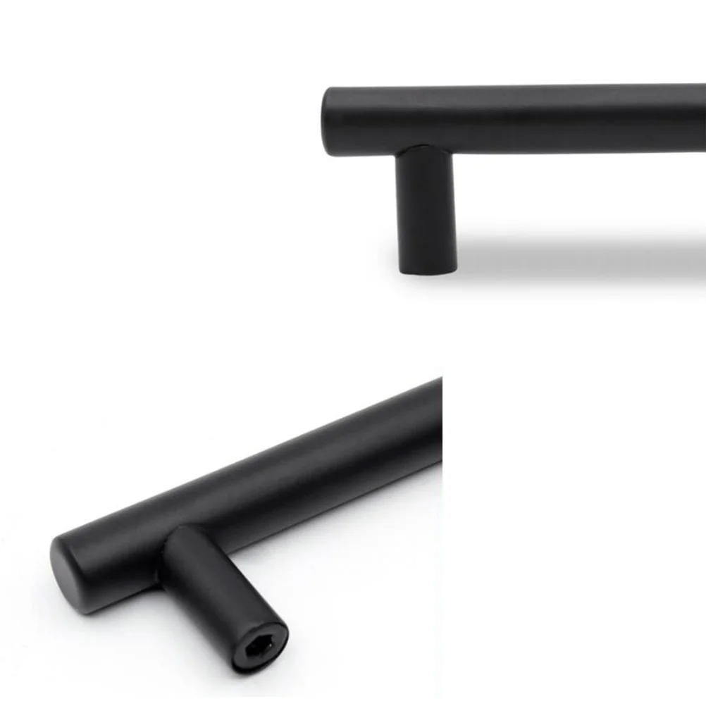 

25Pcs Stainless Steel Matte Black Cabinet Handles Modern Drawer Pulls for Kitchen Home Furniture Cupboard Door