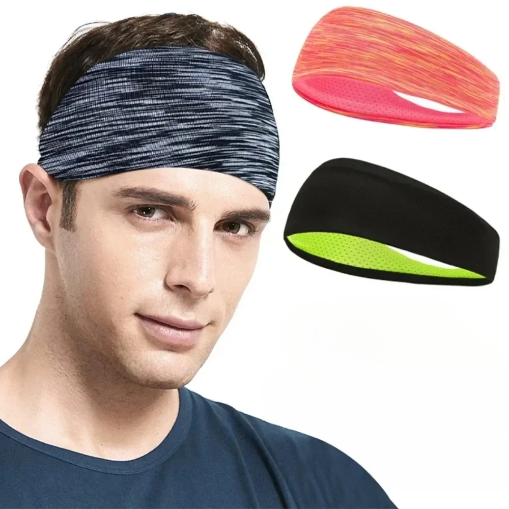 Sweatband para homens mulheres elástico esporte hairbands cabeça banda yoga headbands headwrap esportes treino acessórios para o cabelo