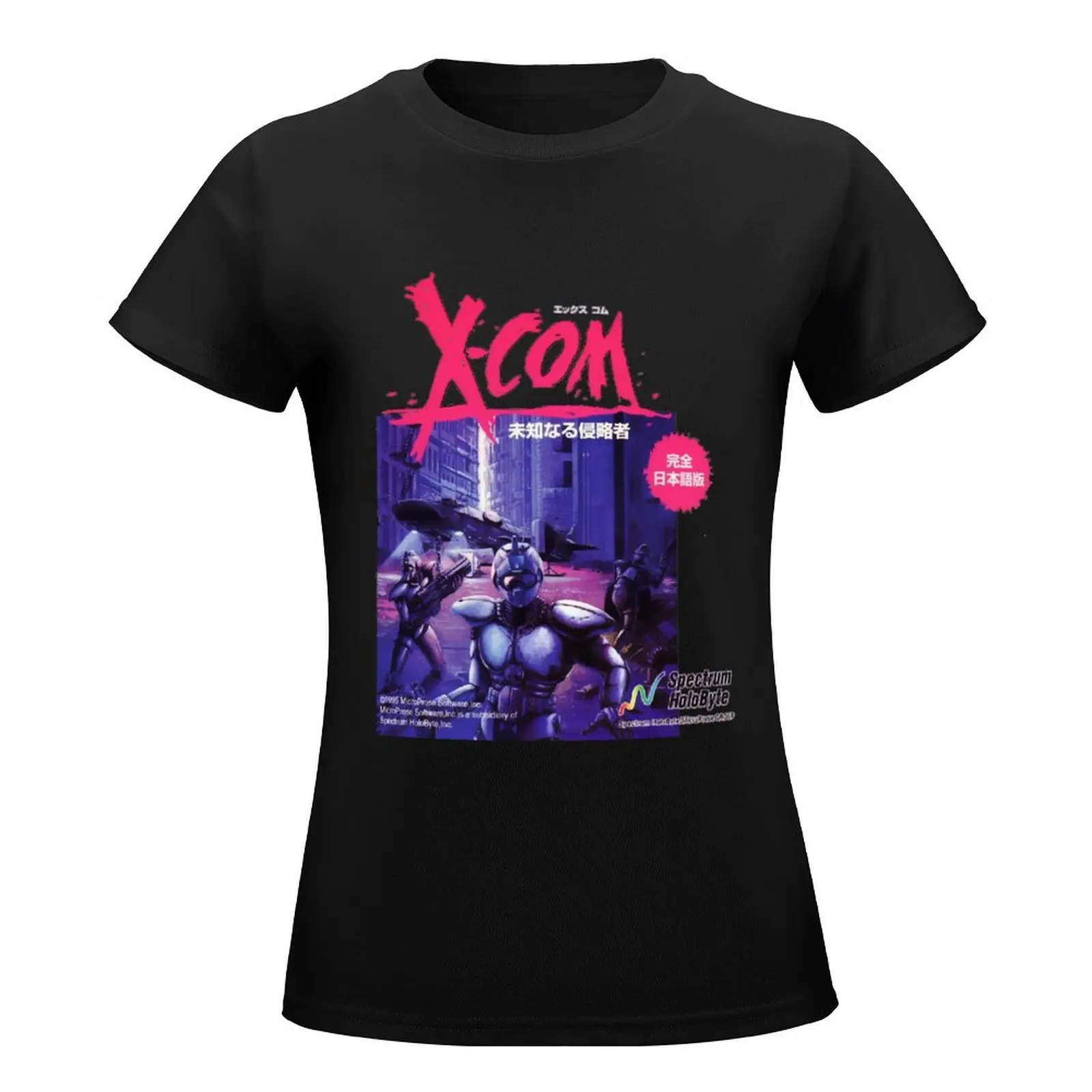 XCOM UFO Defense Japanese Ver T-Shirt plus size tops animal print lady clothes sports fans Summer Women's clothing