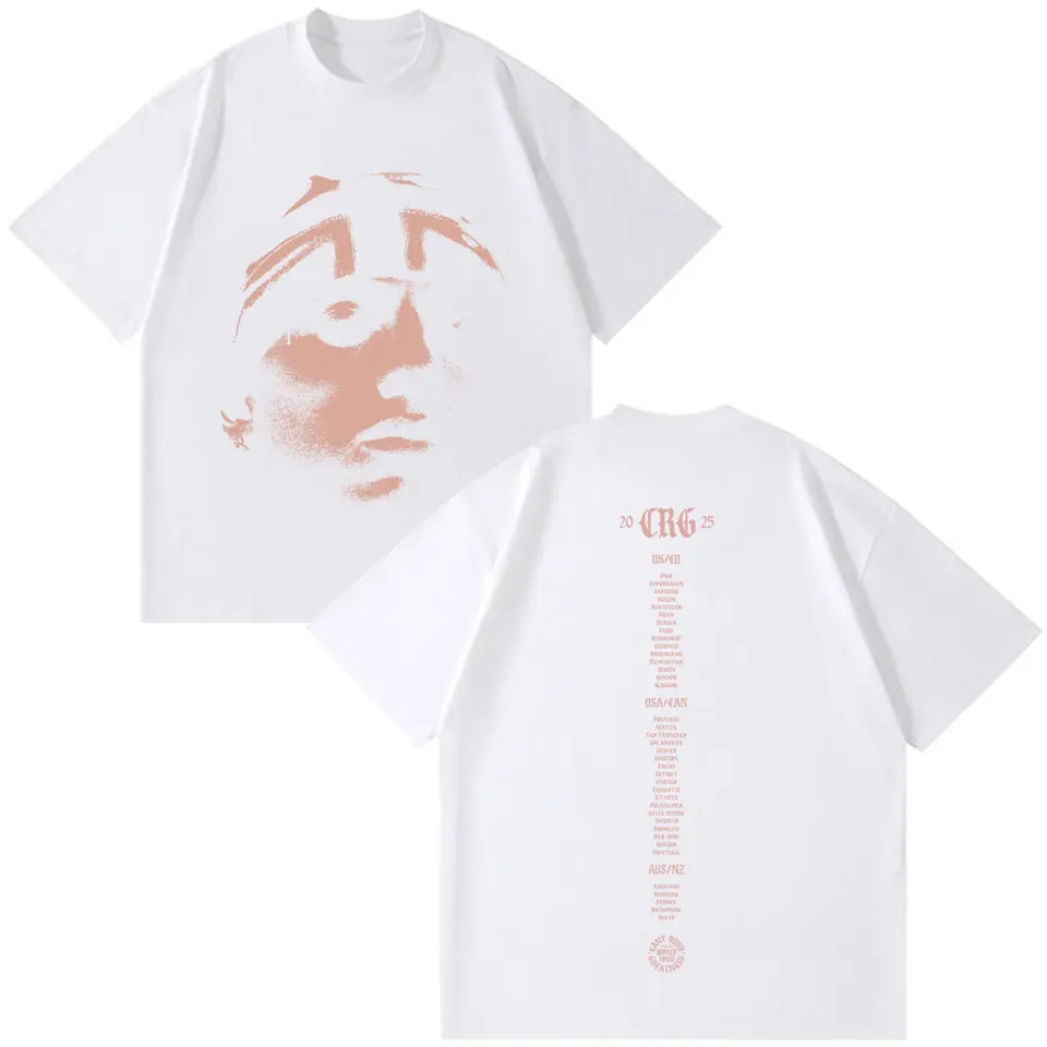 Rapper Central Cee CAN'T RUSH GREATNESS World Tour 2025 T-shirt