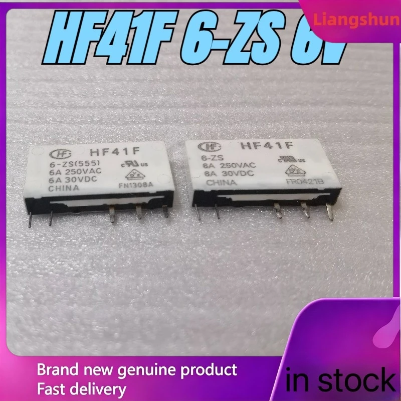 New 5pcs/lot  HF41F 6-ZS 6V Ultra-thin relay