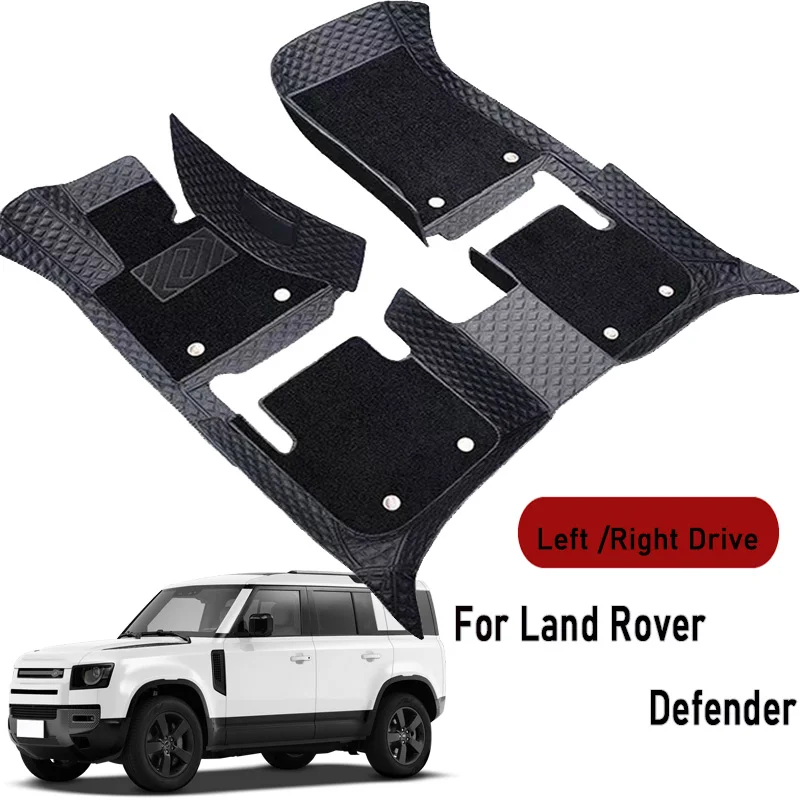 Car floor mats for Land Rover Defender 2020 2021 2022-2024 Customauto foot Pads automobile carpet cover interior accessories