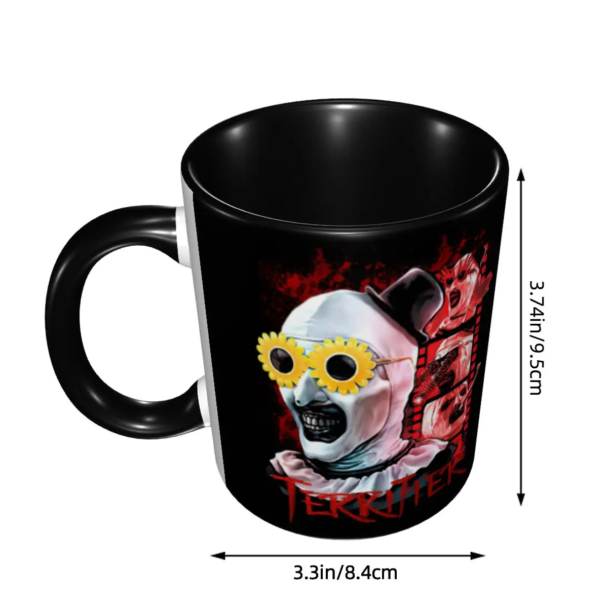 DIY Horror Terrifiers Film Ceramic Mugs Customized Coffee Cup Creative Present