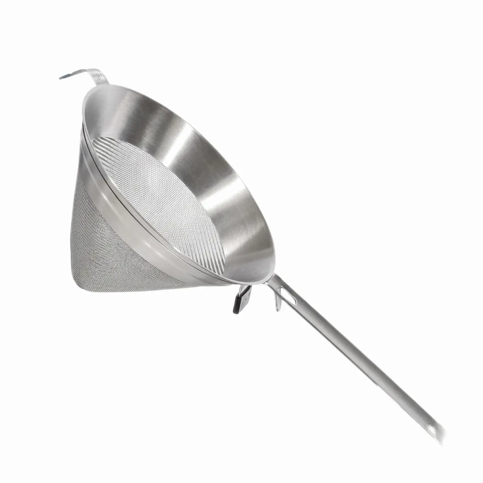 Stainless Steel Funnel Strainer Wide Flared Bowl Conical Mesh Funnel Long Handle