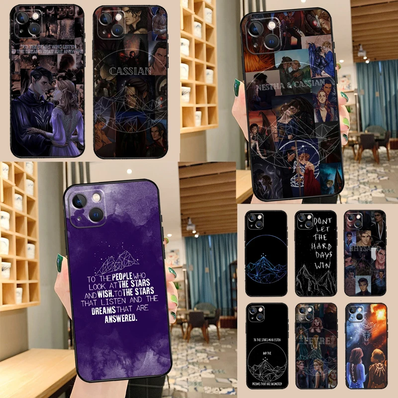 A Court of Mist Fury Sarah J Maas Phone Case For iPhone 13 12 11 14 15 16 Pro Max XS X XR Plus 12 13 Mini Back Cover