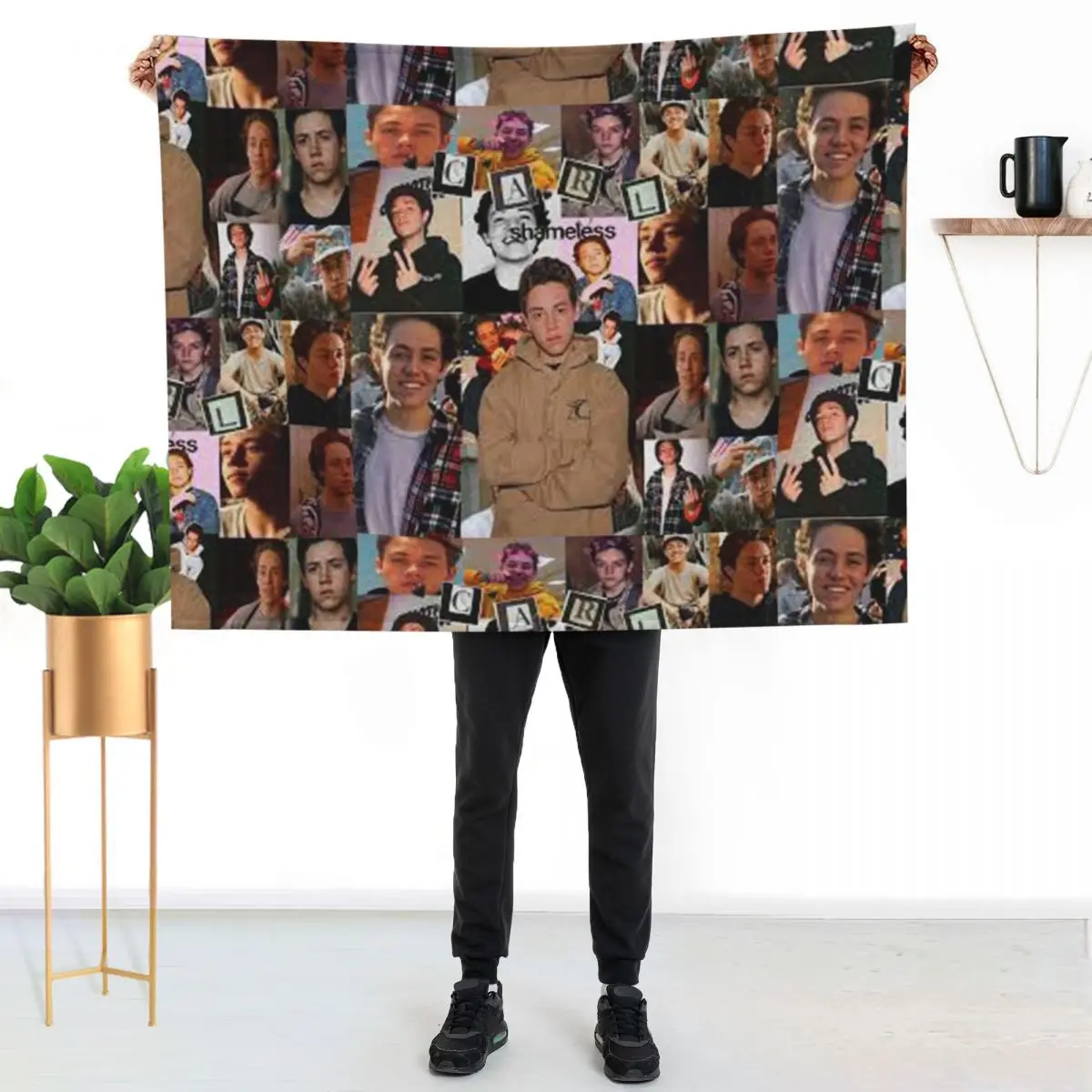 

Ethan cutkosky collage Throw Blanket Soft Bedroom Blanket for Night Sleeping