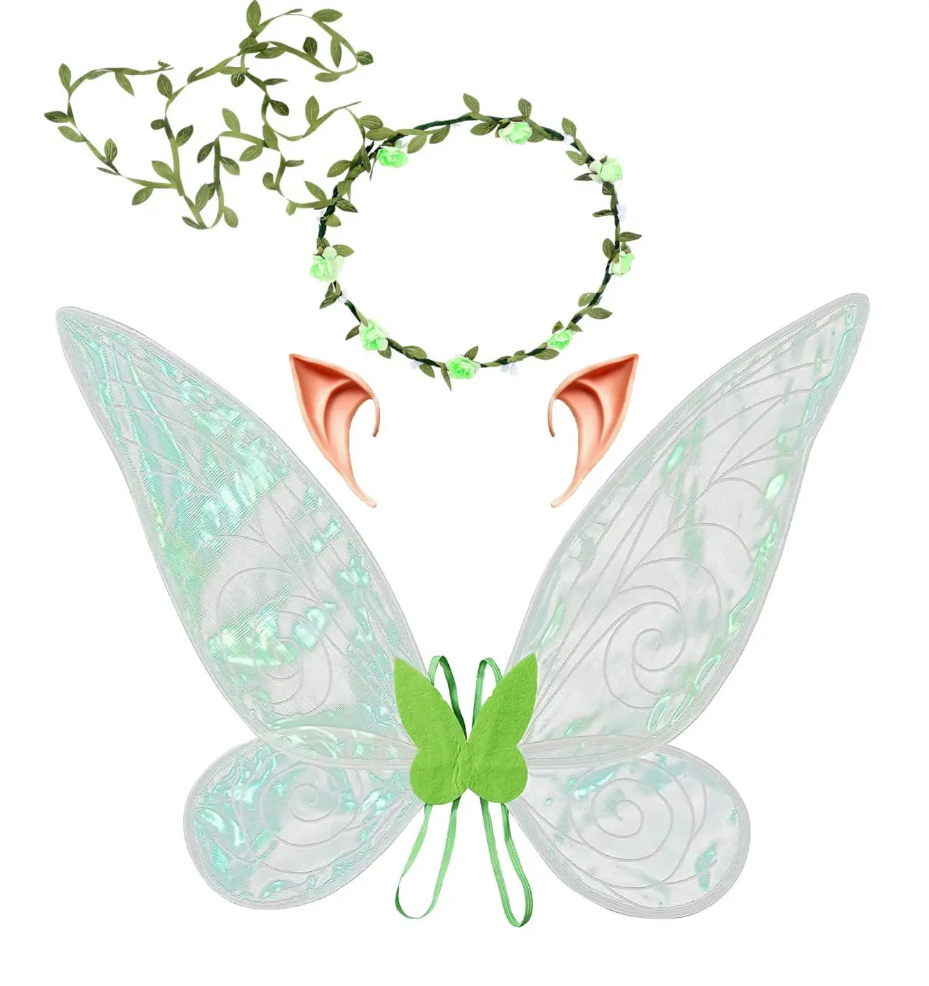 Skrzydełka wróżki dla dorosłych Halloween wróżka kostium do góry kobiety błyszczące skrzydła księżniczki anielskie skrzydła kostium na Halloween