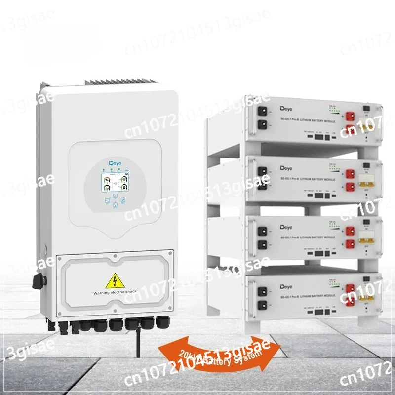 Single-phase Hybrid Energy Storage Inverter and 10 KWh/20 KWh, Lithium Battery, All-in-one Package