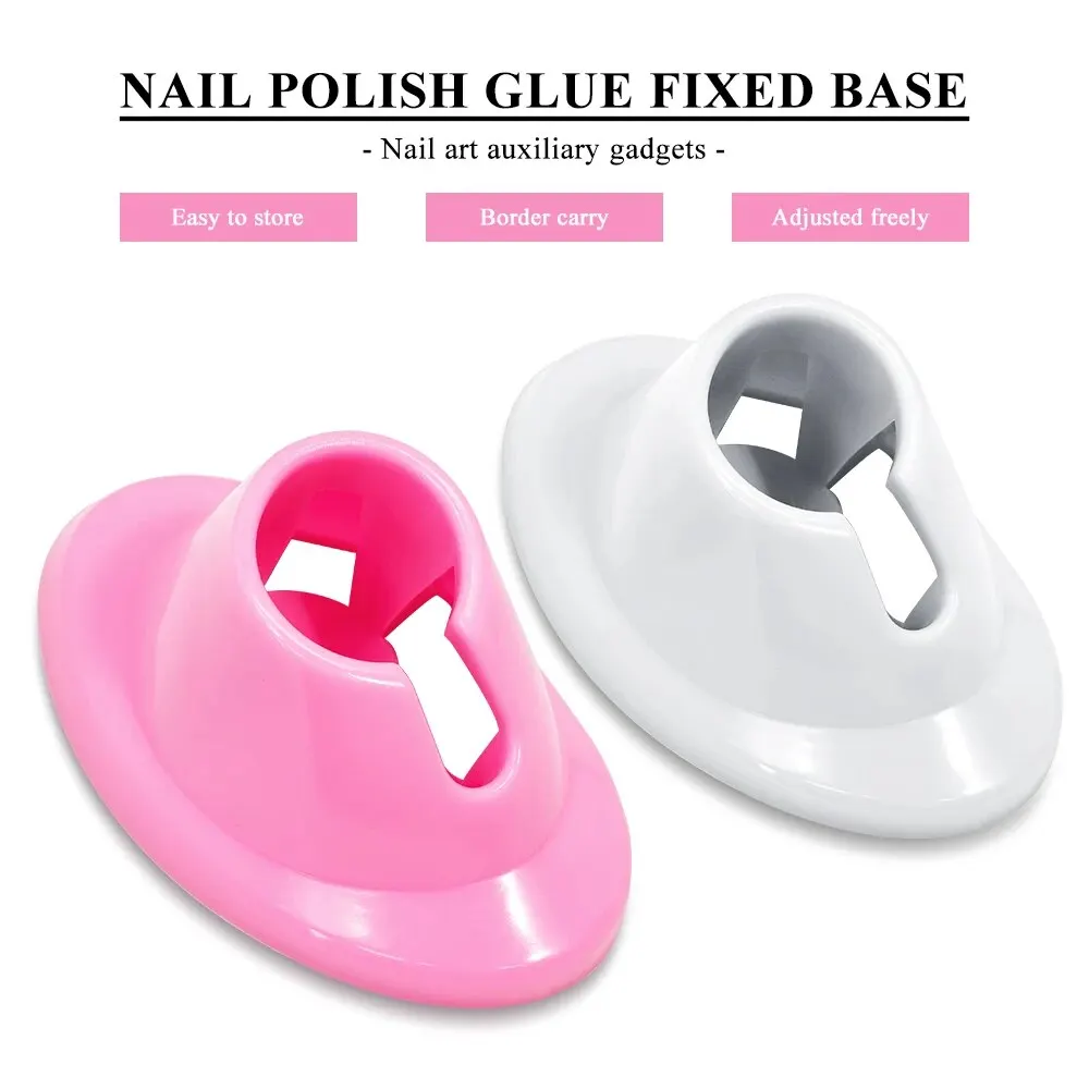 1 Pcs Pink White Nail Polish Holder for Secure Display Colors Nail Art Polish Bottle Stand Nails Salon Holder Tray Stand Tools