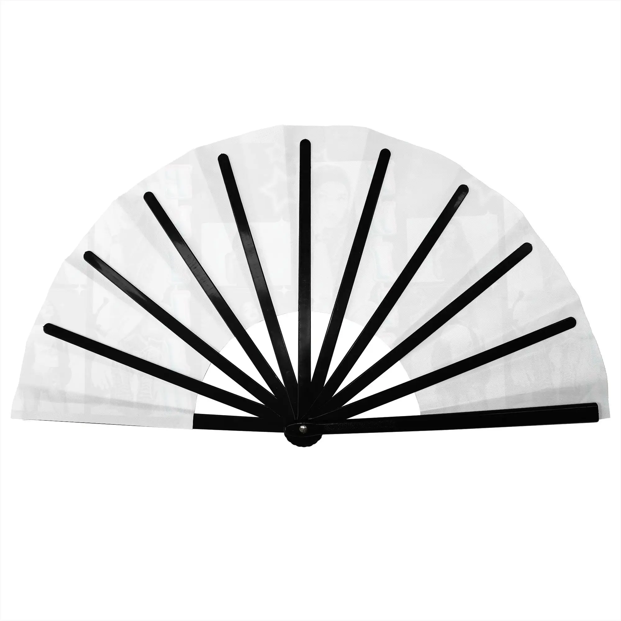 E-Emilia Mernes Folding Hand Fan Custom Mp3 Singer Poster Polyester Fabric Fan Cool Summer Accessory Decorative Fans